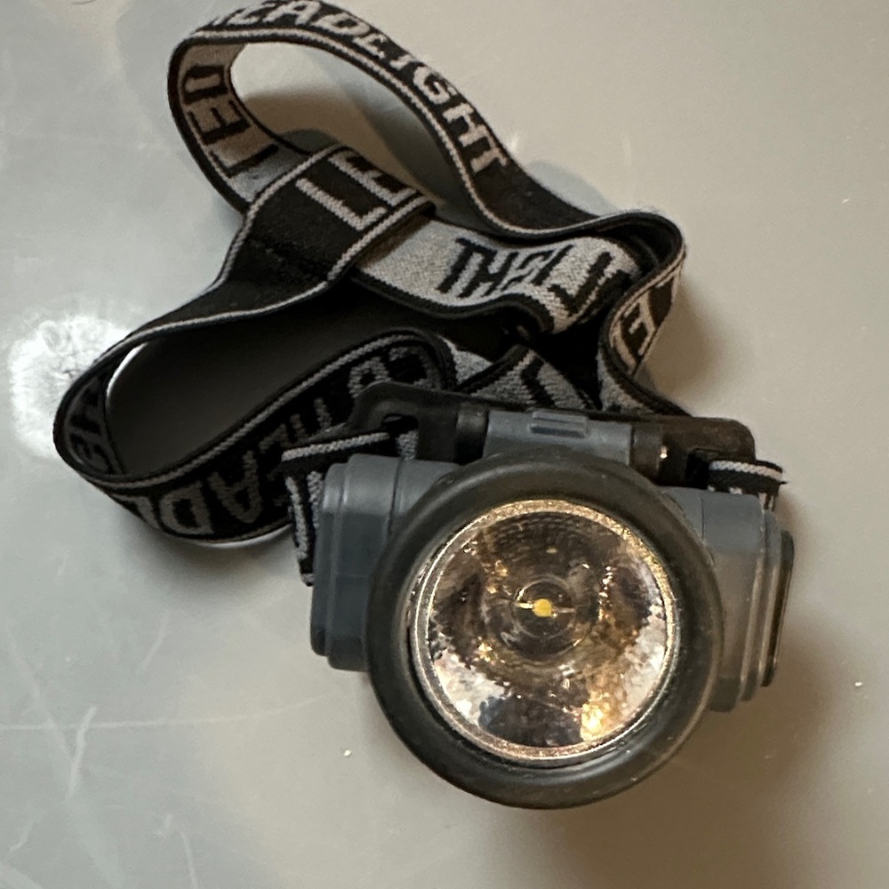 Black and Gray LED Headlamp